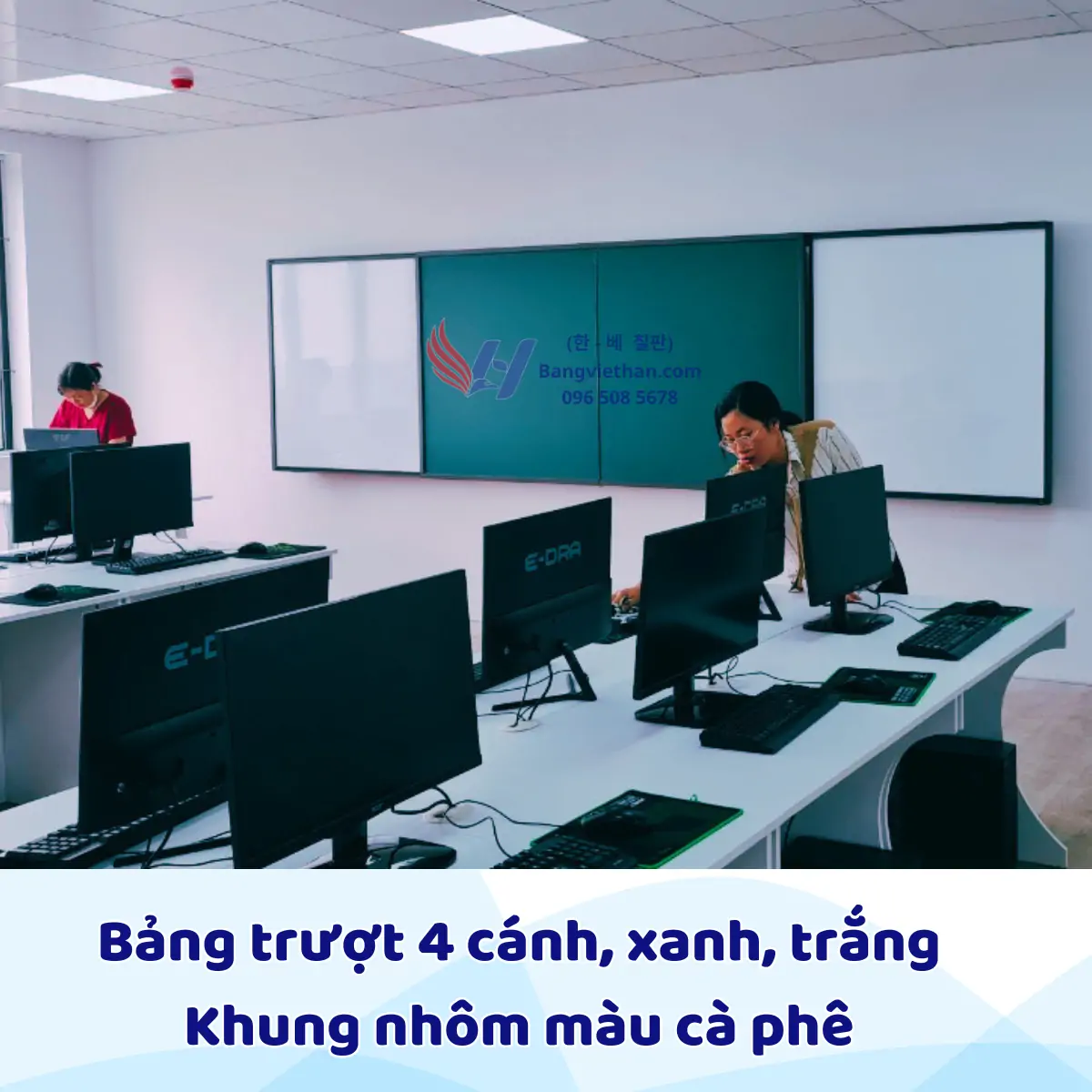 bảng trượt combo trắng xanh